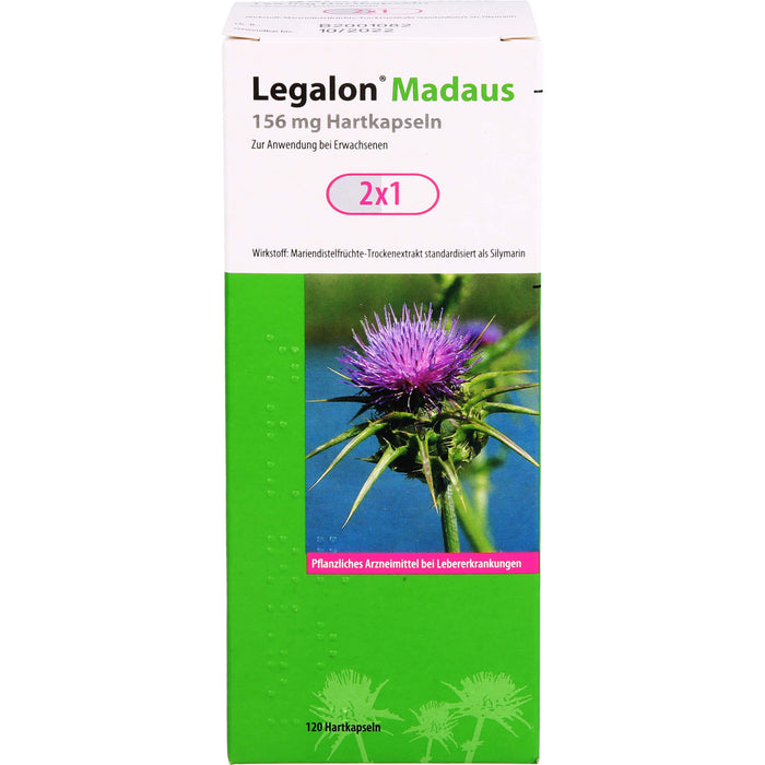 Legalon Madaus 156 mg, Hartkapseln, 120 St HKP