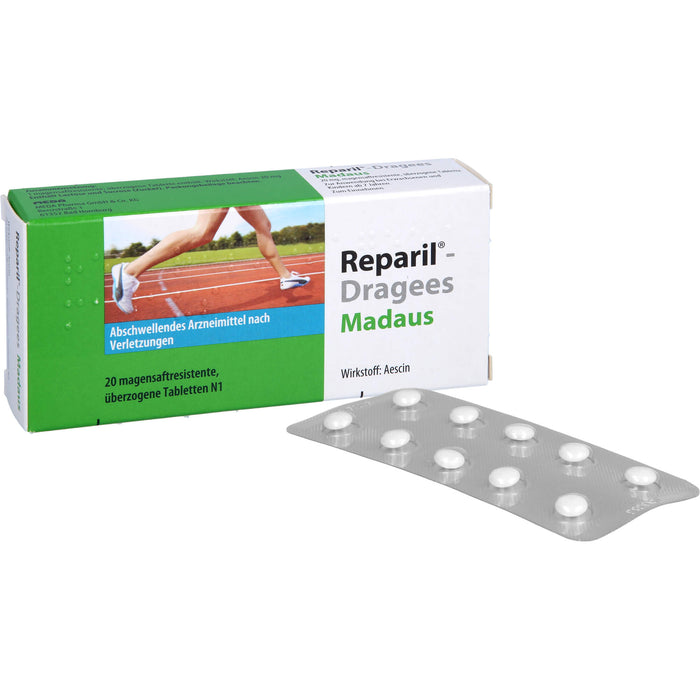 Reparil-Dragees Madaus 20 mg, magensaftresistente, überzogene Tablette, 20 St TMR