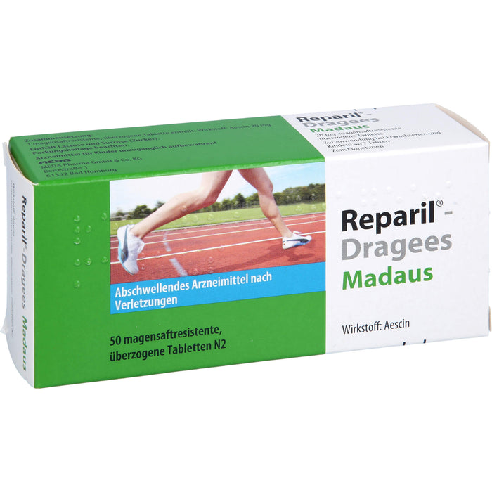 Reparil-Dragees Madaus 20 mg, magensaftresistente, überzogene Tablette, 50 St TMR