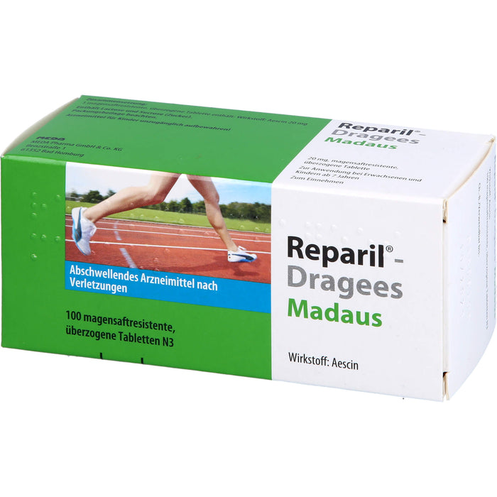 Reparil-Dragees Madaus 20 mg, magensaftresistente, überzogene Tablette, 100 St. Tabletten