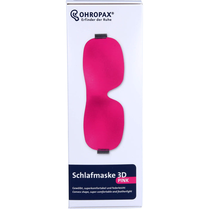 OHROPAX Schlafmaske 3D Pink, 1 St. Ohrstöpsel
