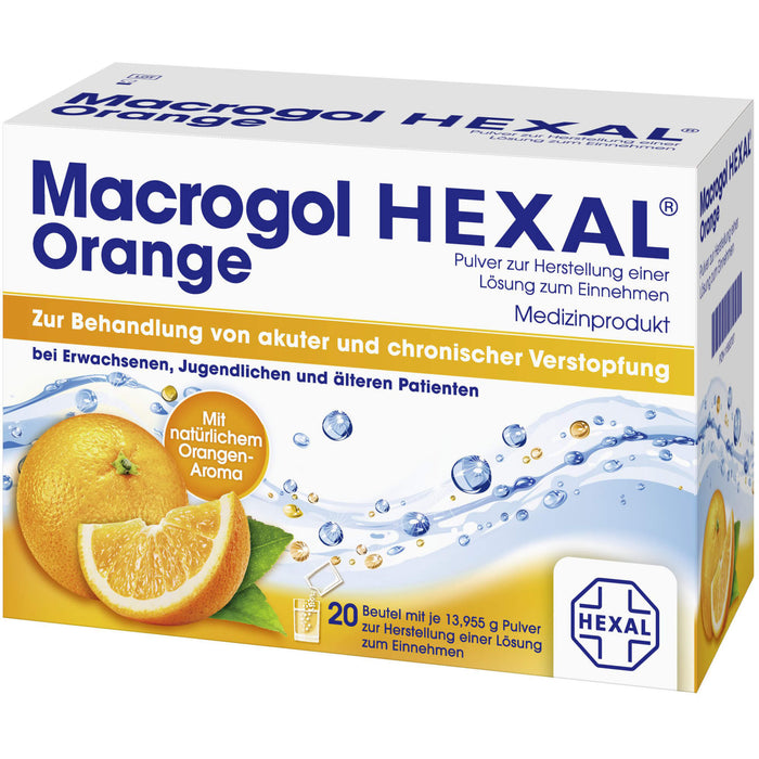 Macrogol HEXAL Orange, 20 St. Beutel
