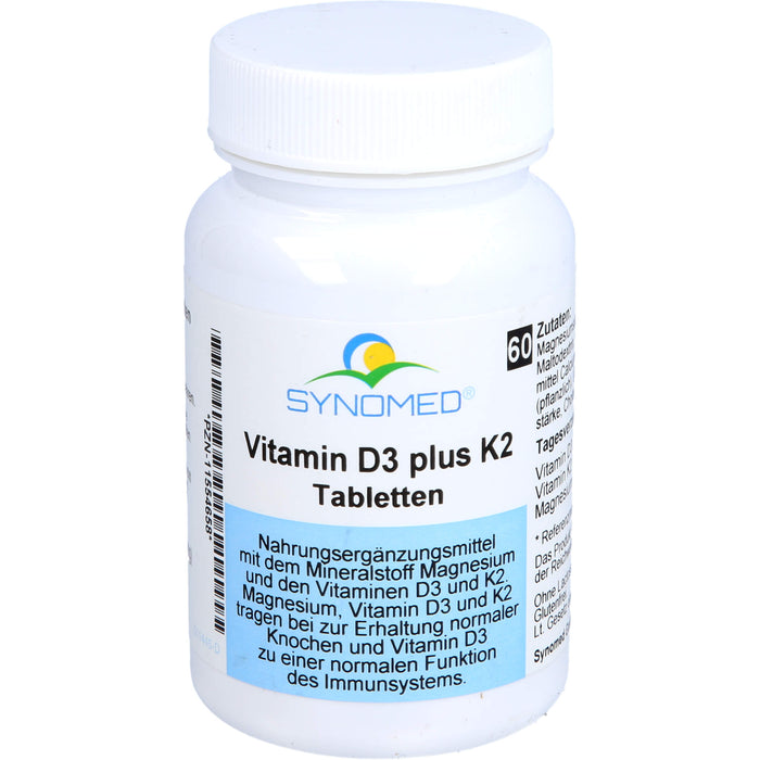 Vitamin D3 plus K2 Tabletten, 60 St TAB