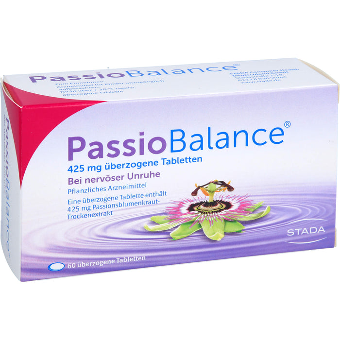 PassioBalance bei nervöser Unruhe überzogene Tabletten, 60 St. Tabletten