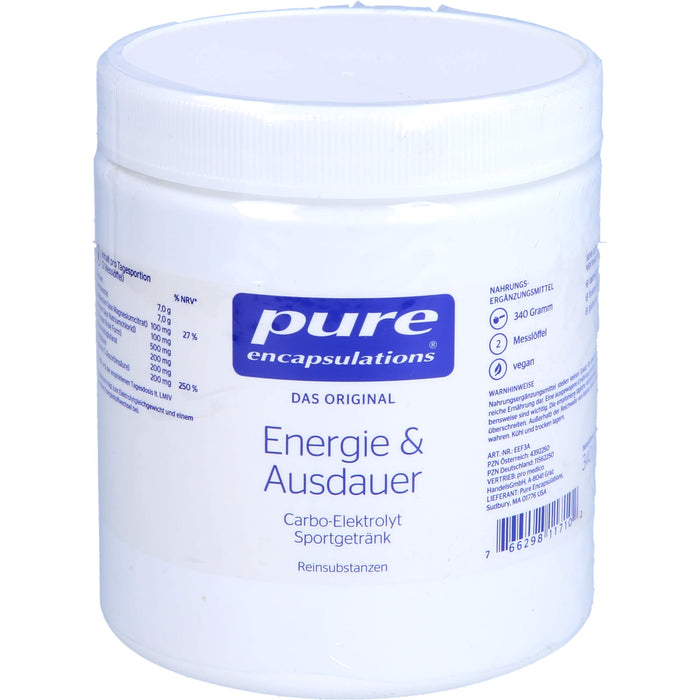 pure encapsulations Energie & Ausdauer Pulver, 340 g Pulver