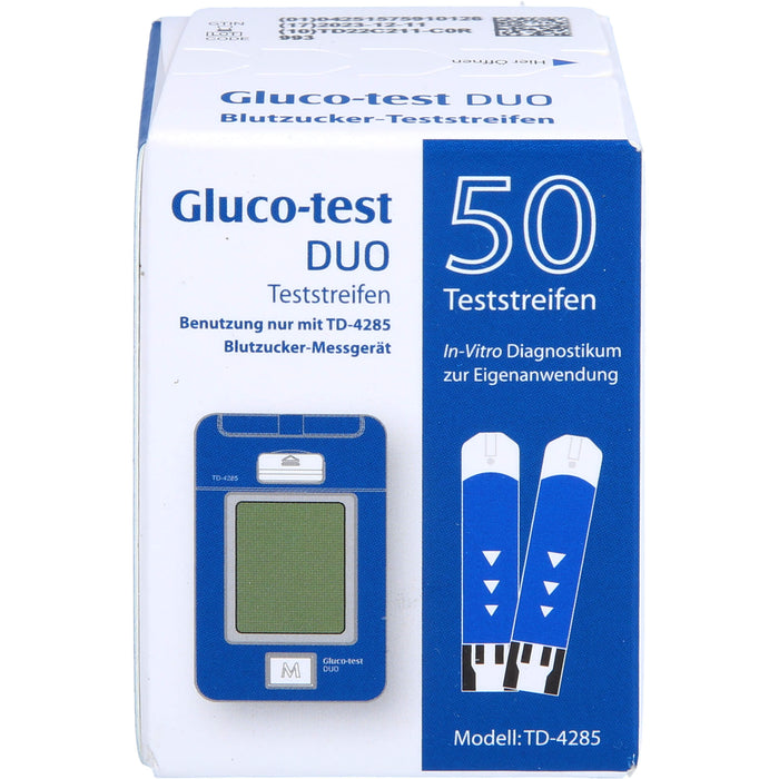 Gluco-test DUO Teststreifen, 50 St. Teststreifen