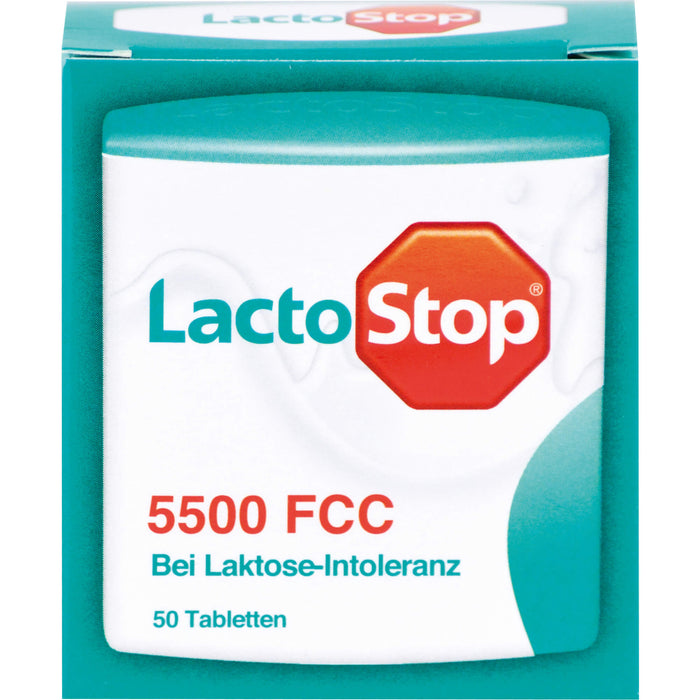 LactoStop 5500 bei Lactose-Intoleranz Tabletten, 50 St. Tabletten