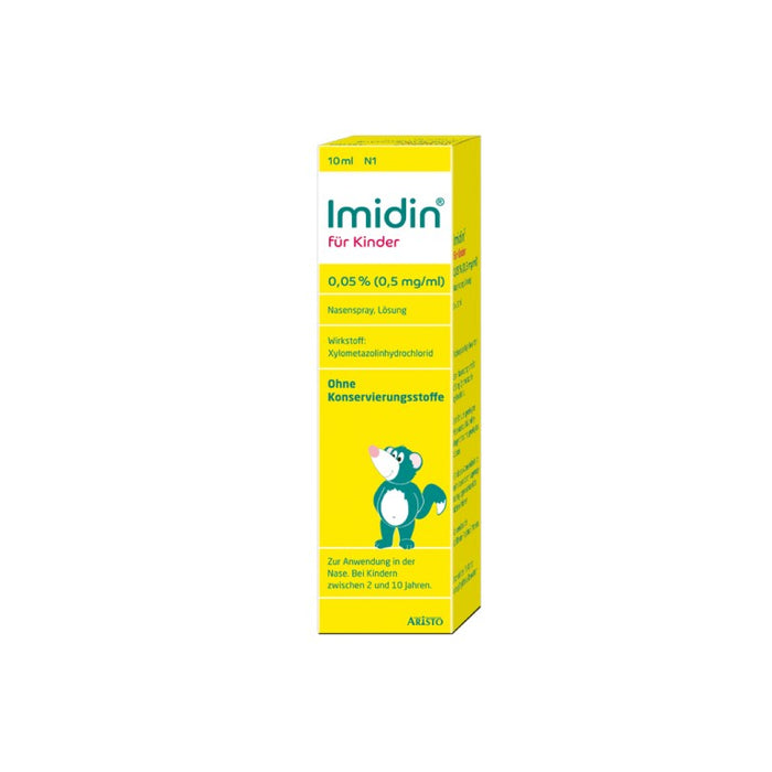 Imidin für Kinder 0,05 % Nasenspray ohne Konservierungsstoffe, 10 ml Lösung