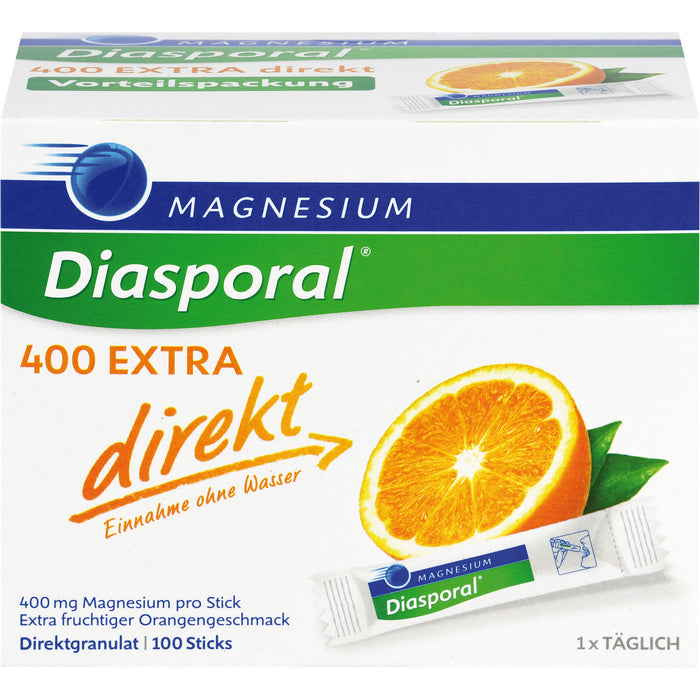 Magnesium-Diasporal 400 extra direkt Direktgranulat Sticks, 100 St. Beutel