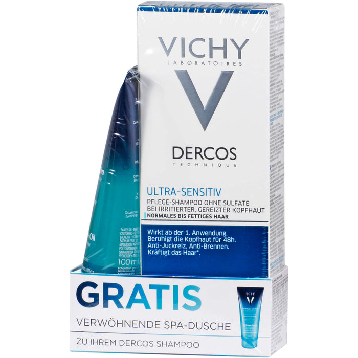 VICHY Dercos Ultra-Sensitiv Shampoo normales bis fettiges Haar, 200 ml Shampoo