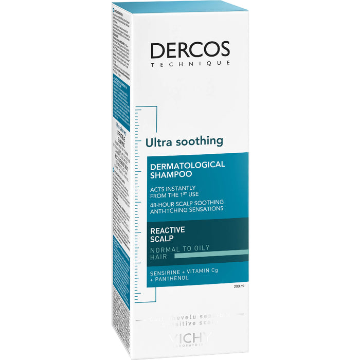 VICHY Dercos Ultra-Sensitiv Shampoo normales bis fettiges Haar, 200 ml Shampoo