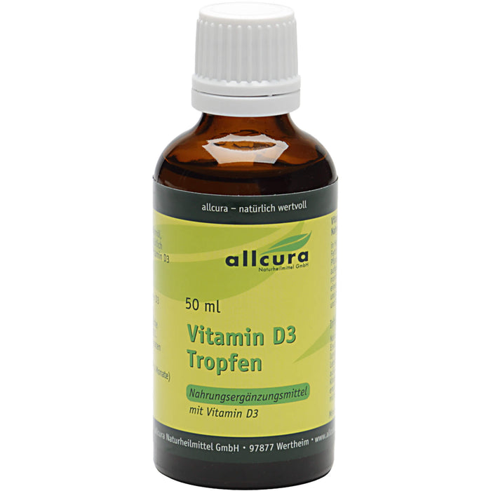 allcura Vitamin D3 Tropfen, 50 ml Lösung