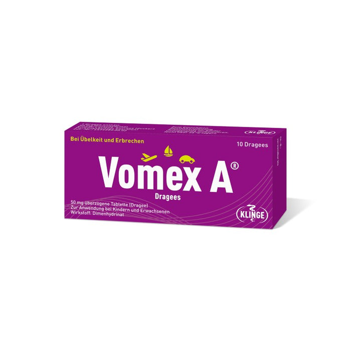 Vomex A Dragees, 10 St. Tabletten