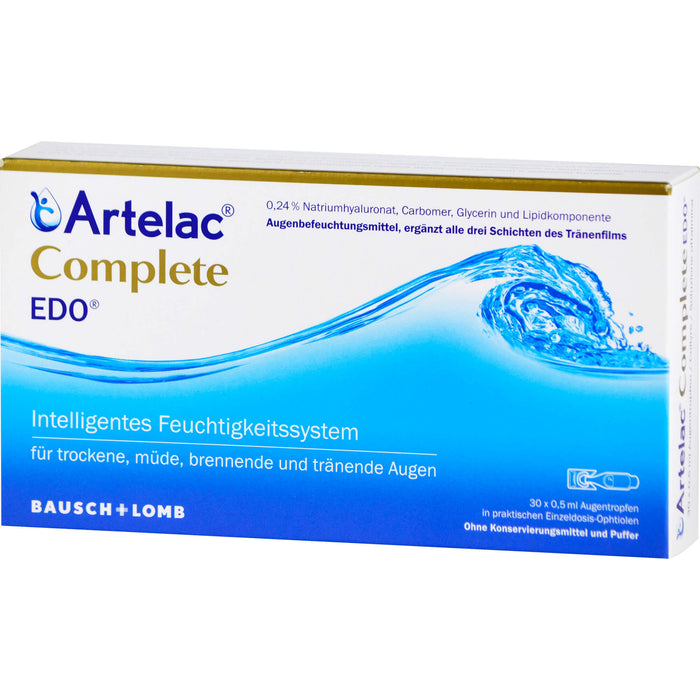 Artelac Complete EDO Augentropfen, 30 St. Einzeldosispipetten