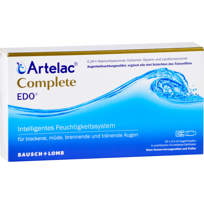 Artelac Complete EDO Augentropfen, 30 St. Einzeldosispipetten