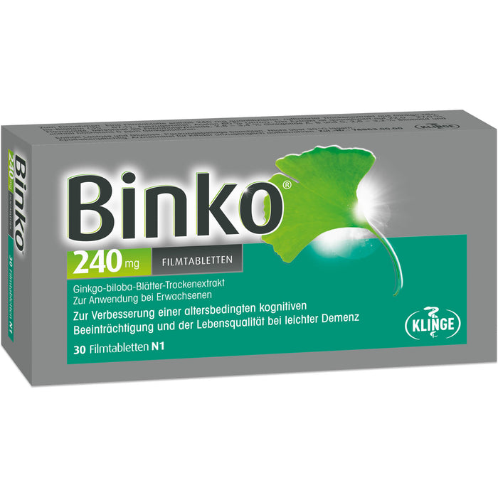 Binko 240 mg Filmtabletten, 30 St. Tabletten