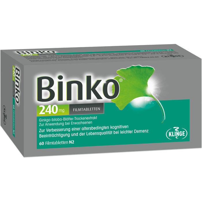 Binko 240 mg Filmtabletten, 60 St. Tabletten
