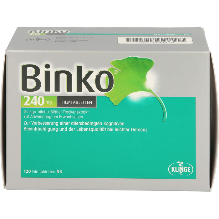 Binko 240 mg Filmtabletten, 120 St. Tabletten
