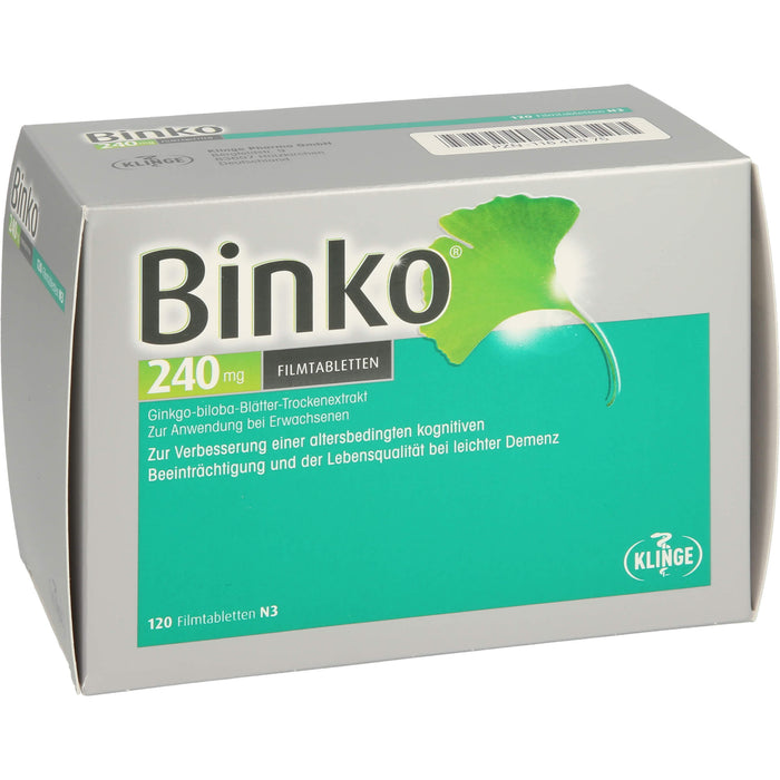 Binko 240 mg Filmtabletten, 120 St. Tabletten