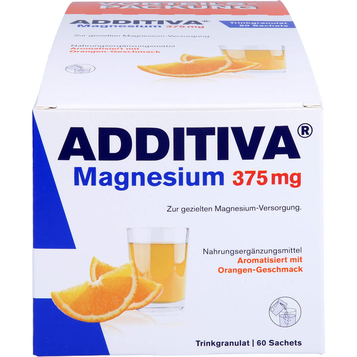 ADDITIVA Magnesium 375 mg Trinkgranulat Orangen-Geschmack, 60 St. Pulver