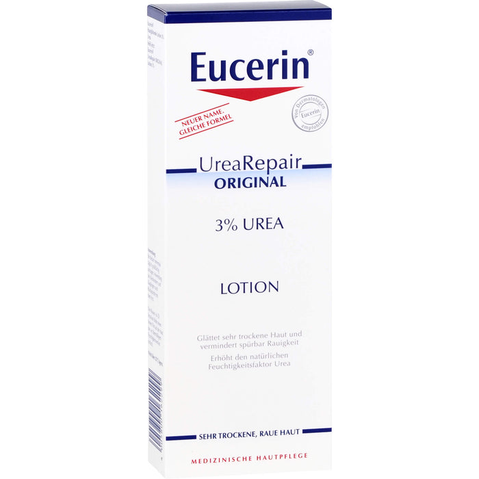 Eucerin UreaRepair 3% Urea Lotion für trockene Haut, 250 ml Lotion