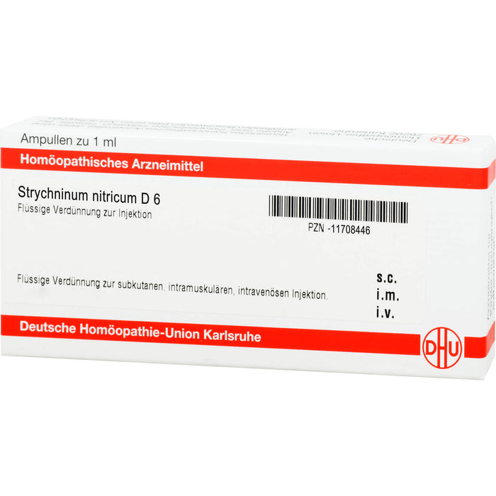 DHU Strychninum nitricum D6 Ampullen, 8 St. Ampullen