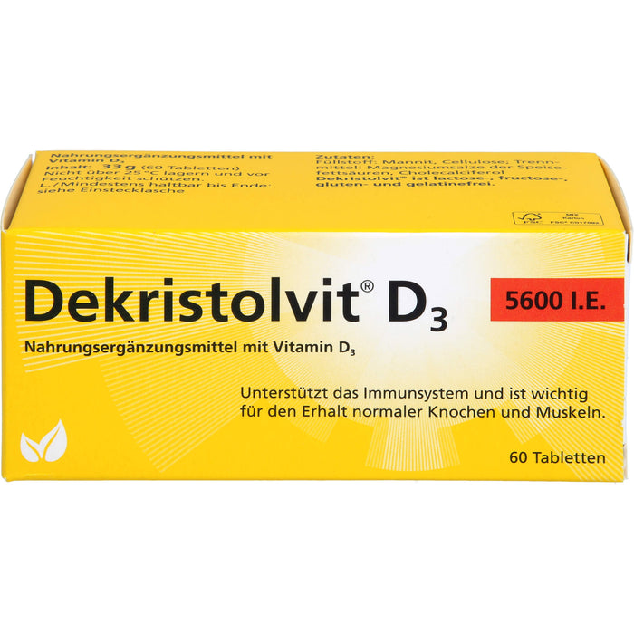 Dekristolvit D3 5600 I.E. Tabletten, 60 St. Tabletten