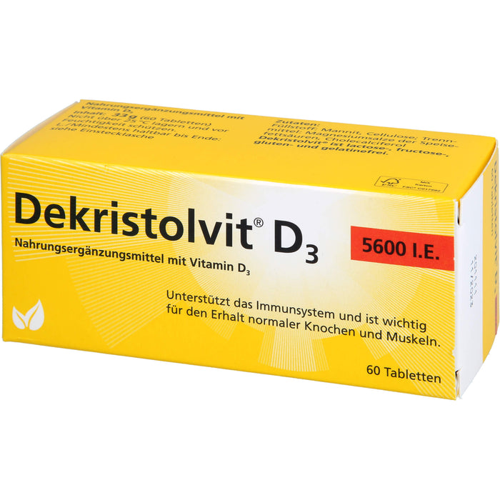 Dekristolvit D3 5600 I.E. Tabletten, 60 St. Tabletten