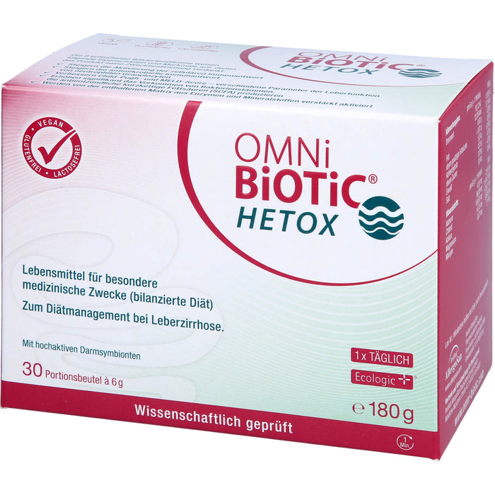 OMNi-BiOTiC Hetox Pulver bei Leberzirrhose, 30 St. Beutel