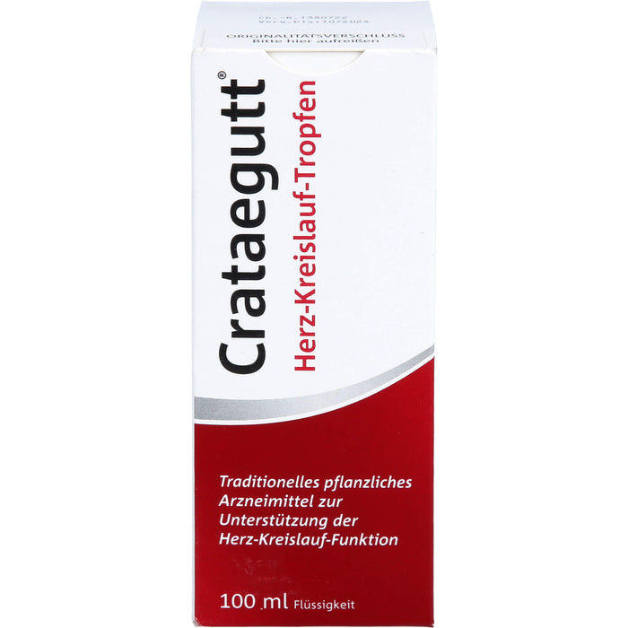 Crataegutt Herz-Kreislauf-Tropfen zur Unterstützung der Herz-Kreislauf-Funktion, 100 ml Lösung