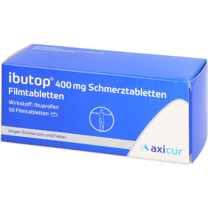 ibutop 400 mg Schmerztabletten Reimport axicorp, 50 St. Tabletten