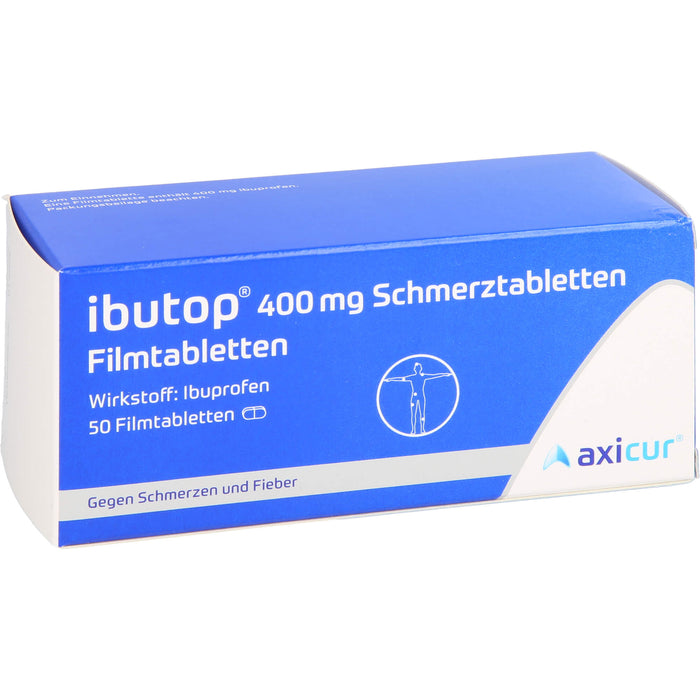 ibutop 400 mg Schmerztabletten Reimport axicorp, 50 St. Tabletten