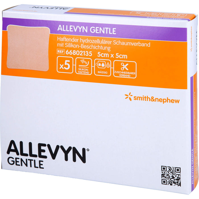 Allevyn Gentle 5x5 Schaumv, 5 St VER