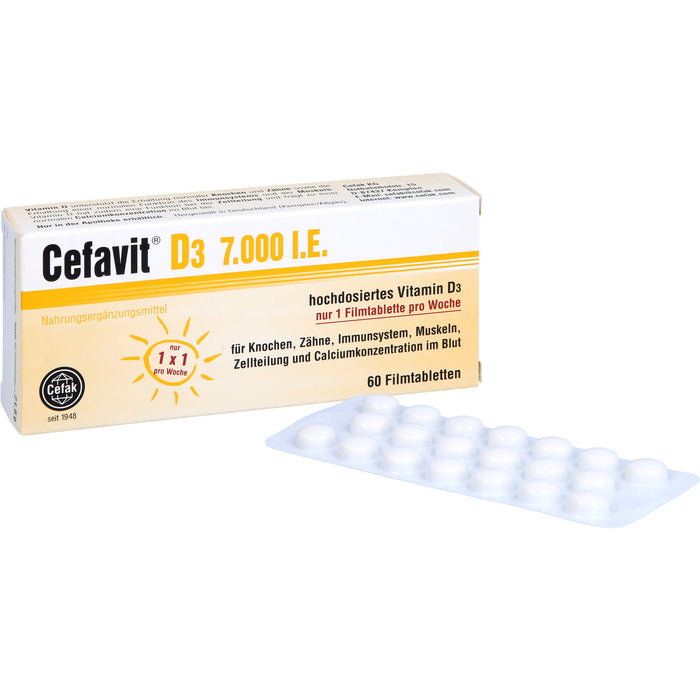 Cefavit D3 7.000 I.E. Filmtabletten, 60 St. Tabletten