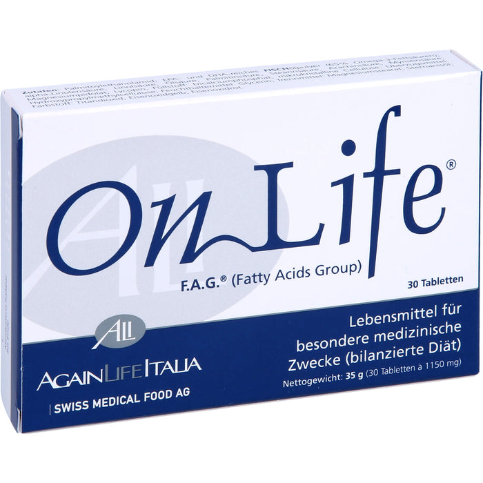 OnLife F. A. G. Fatty Acids Group Tabletten, 30 St. Tabletten