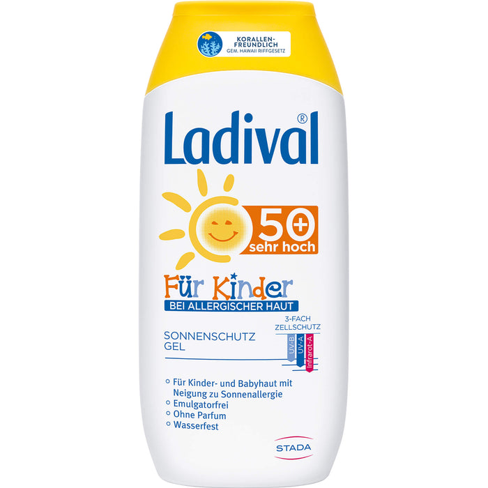 Ladival für Kinder bei allergischer Haut LSF 50+ Sonnenschutz-Gel, 200 ml Gel
