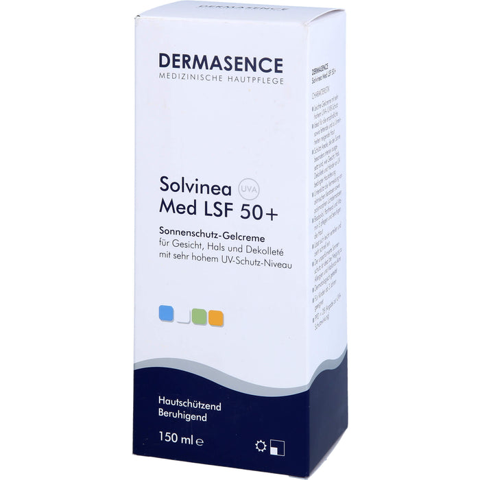 DERMASENCE Solvinea Med LSF 50+ Sonnenschutz-Gelcreme, 150 ml Creme