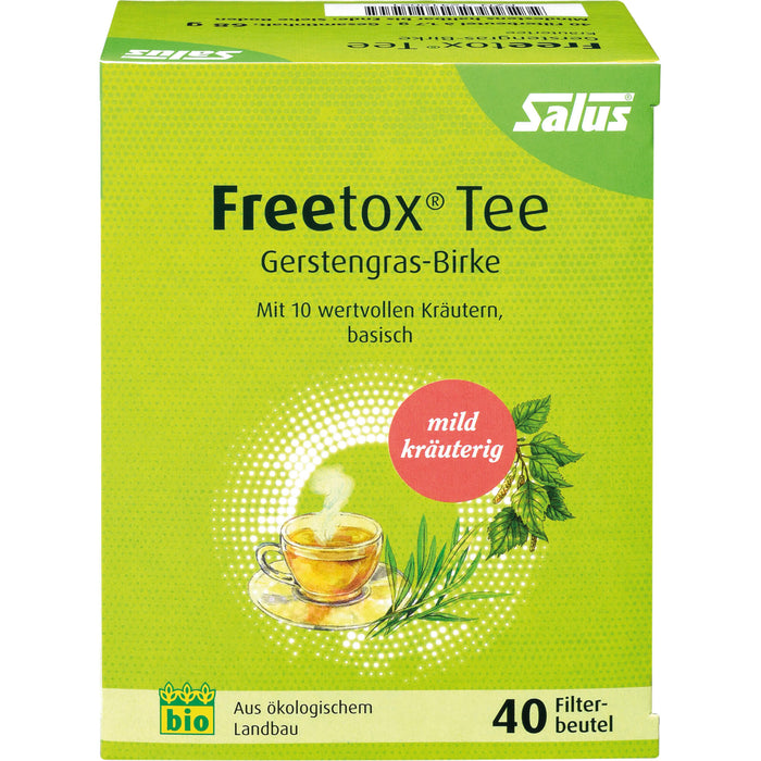 Salus Freetox Tee Gerstengras-Birke, 40 St. Filterbeutel
