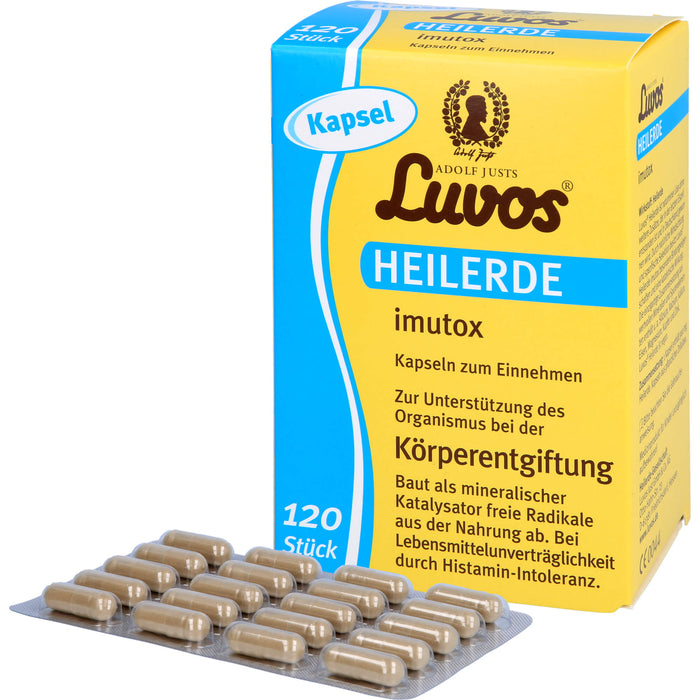 Luvos Heilerde imutox Kapseln Körperentgiftung, 120 St. Kapseln