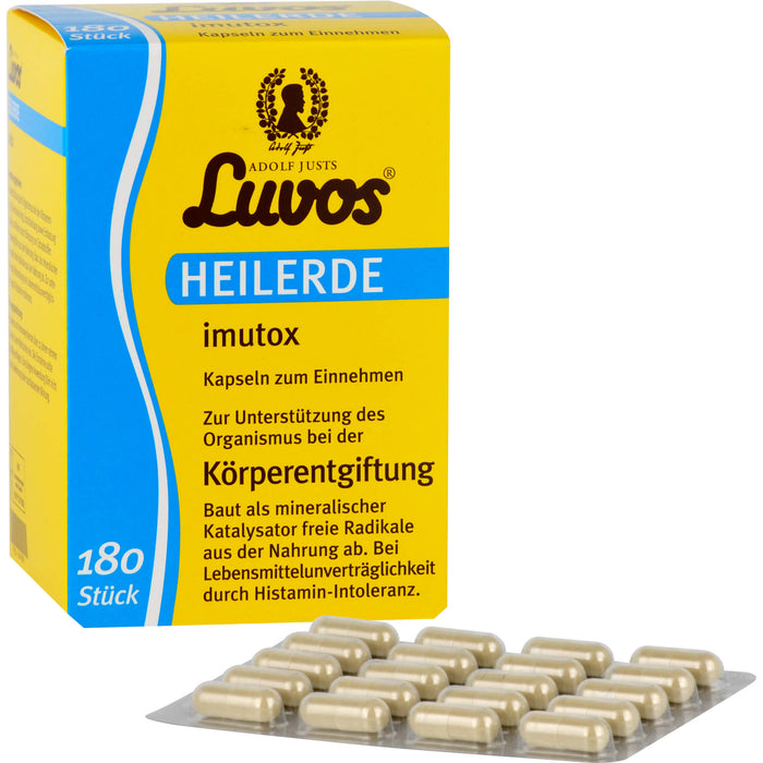 Luvos Heilerde imutox Kapseln Körperentgiftung, 180 St. Kapseln