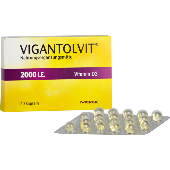 VIGANTOLVIT Vitamin D3 2000 I.E. Kapseln, 60 St. Kapseln