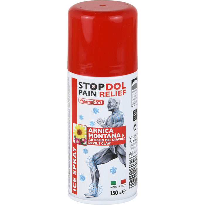 STOPDOL Eisspray mit Arnica für schnelle Linderung und Abkühlung bei Gelenk- und Muskelschmerzen, 150 ml Lösung