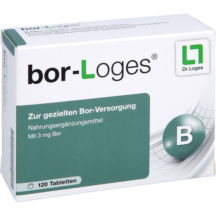 bor-Loges Tabletten zur gezielten Bor-Versorgung, 120 St. Tabletten