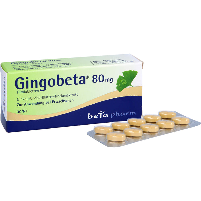 Gingobeta 80 mg Filmtabletten, 30 St FTA