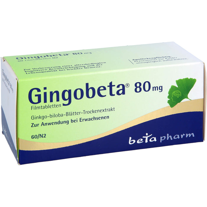 Gingobeta 80 mg Filmtabletten, 60 St. Tabletten