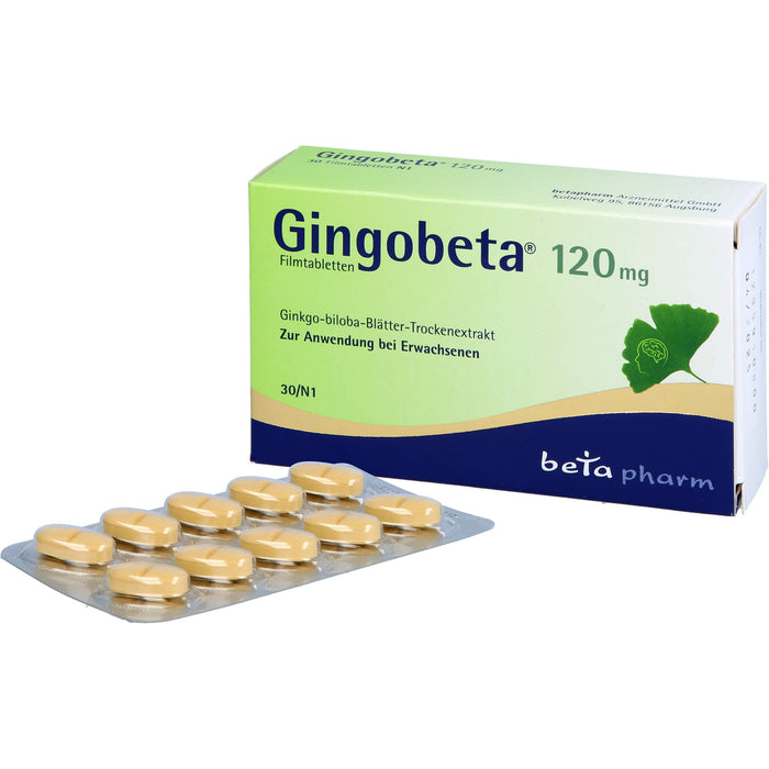 Gingobeta 120 mg Filmtabletten, 30 St. Tabletten
