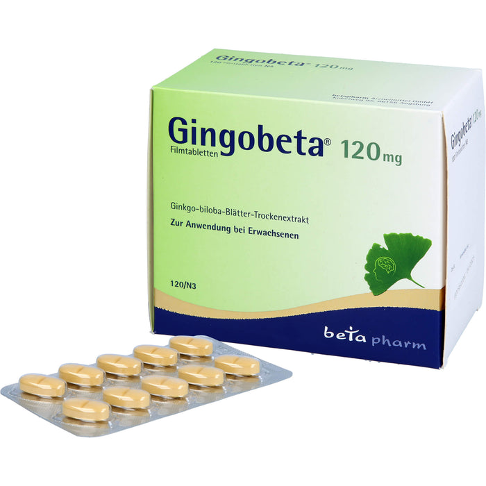 Gingobeta 120 mg Filmtabletten bei leichter Demenz, 120 St. Tabletten