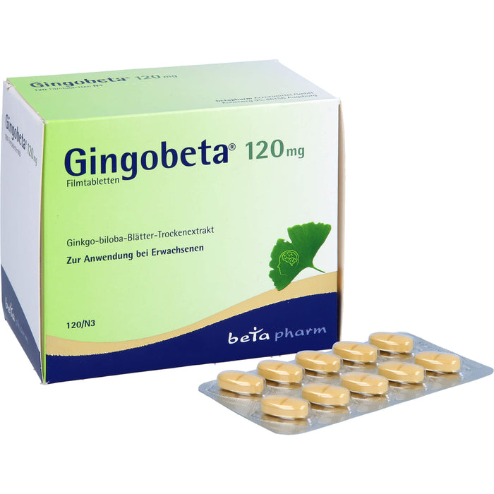 Gingobeta 120 mg Filmtabletten bei leichter Demenz, 120 St. Tabletten