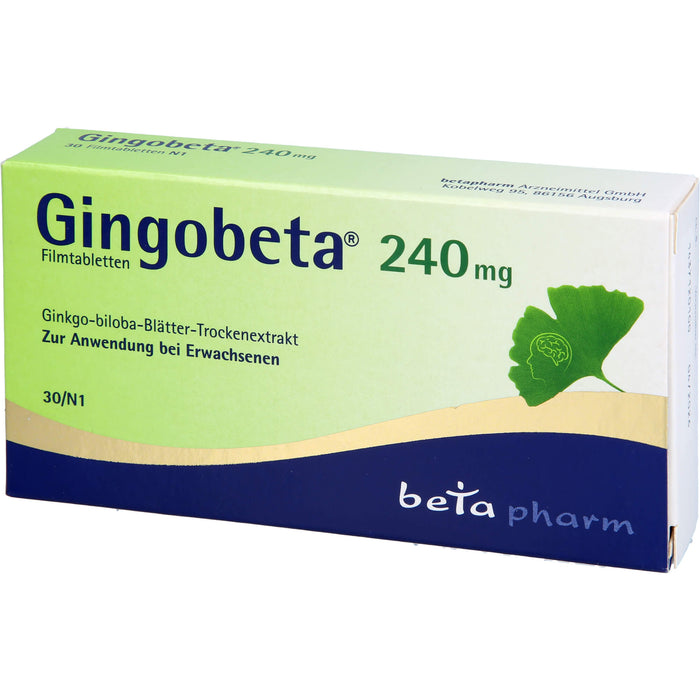 Gingobeta 240 mg Filmtabletten, 30 St FTA