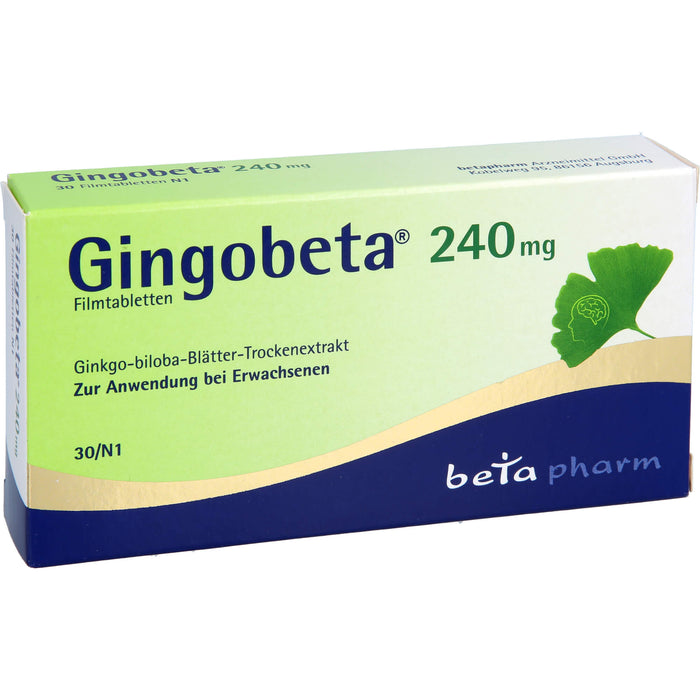 Gingobeta 240 mg Filmtabletten, 30 St FTA